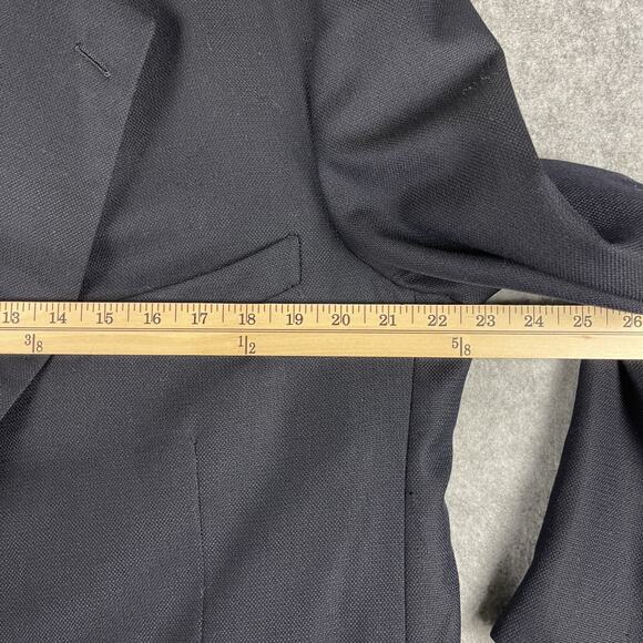 Brooks Brothers Loro Piana Golden Fleece Blazer Mens 44R Blue Gold Button 130s - Picture 8 of 16